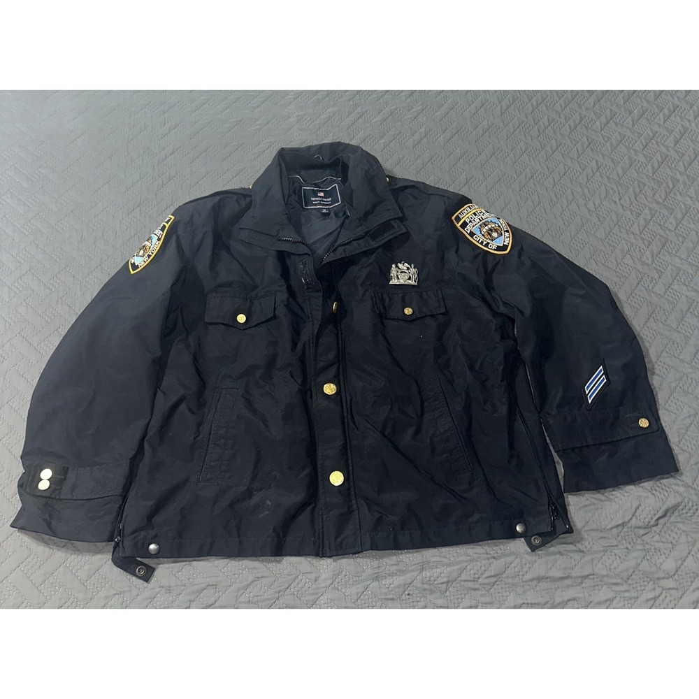 Vintage Authentic NYPD‎ Auxiliary Police Service/patrol Jacket /Badge Size 48reg